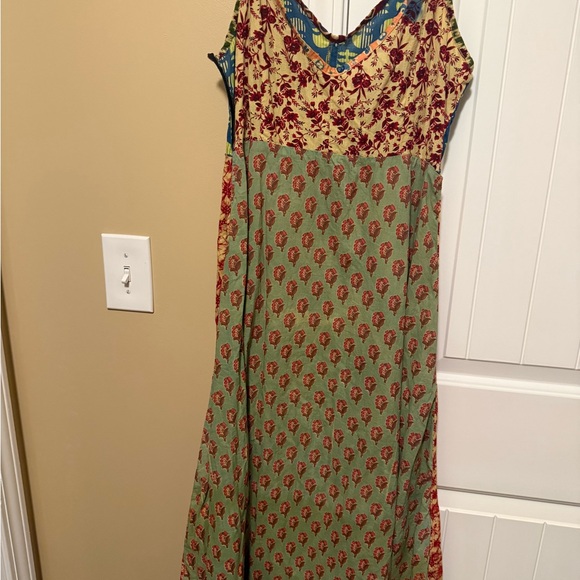 Colorful Patchwork Maxi Dress - Picture 4 of 4